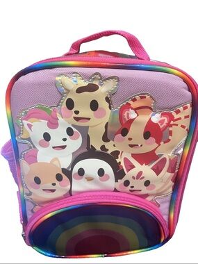 Adopt Me reusable lunch bag 1 qt capacity with rainbow pocket  New